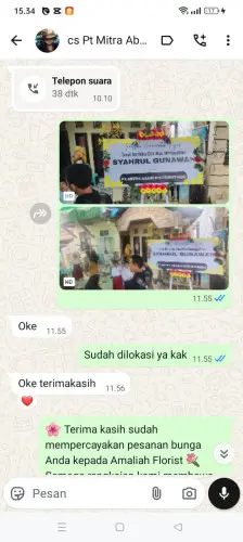 Testimonial Papan Bunga sorong
